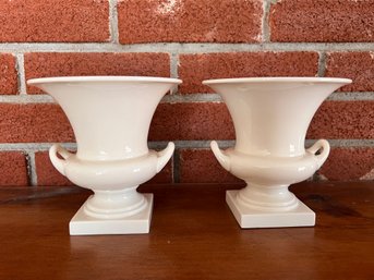 Pair Of Lenox Porcelain Urns