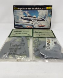 Lot Of 3 Model Kits Airplanes