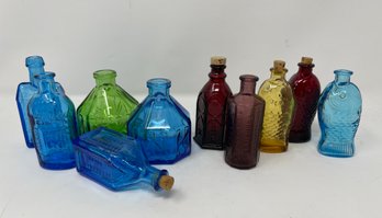 Collection Of Miniature Colorful Bottles