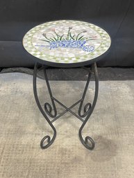 Vintage Mosaic Top Patio Table