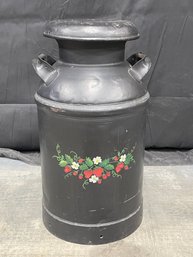 Vintage Milk Can Decorated