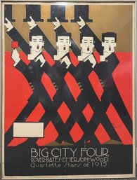 Framed Alfonso Iannelli Poster - 'Big City Four: Rover, Bates, Emerson, Wood'