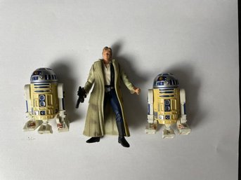 Star Wars Han Solo Endor Gear And 2 R2-D2 Action Figures