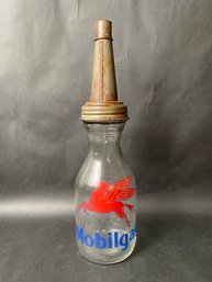 'Mobilegas' Oil Bottle