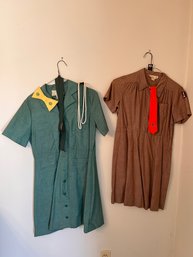 Vintage Girl Scout & Brownies Uniform Dresses