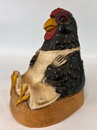 Telle Stein Rooster Chicken Recipe Card Holder Statue