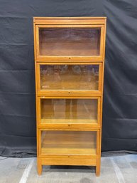 Vintage Lycoming Furniture Industries Oak 4 Stacker Barrister Bookcase