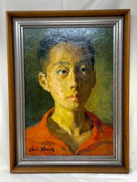 Chris Zhang Original Painting Portrait (Lyme Art Association) Listed