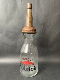 'Gargoyle Mobiloil' Oil Bottle