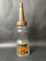 'Phillips Route 66 Motor Oil' Oil Bottle