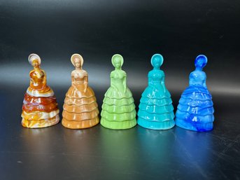 Lot Of Melanie Southern Belle Blue Slag Glass Figurines