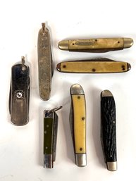 Lot Of Vintage Pocket Knives Including Masonic