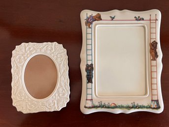 Pair Of Vintage Porcelain Frames By Lenox
