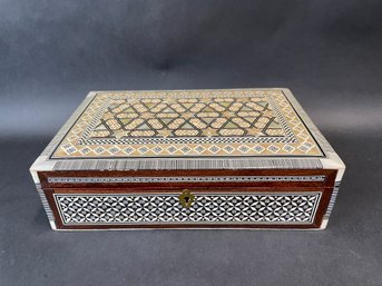 Ornately Inlaid Jewelry Box