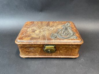 Victorian Style Faux Marble Jewelry Box