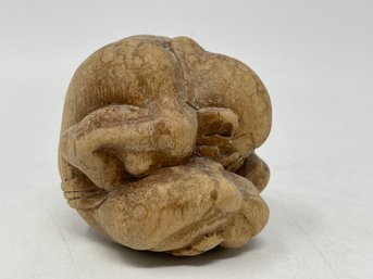 Hand Carved Weeping Buddha Sculpture