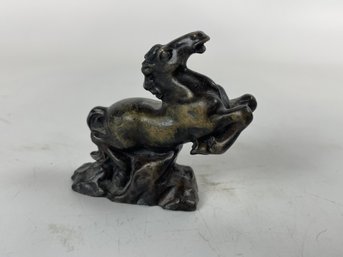 Miniature Bronze Horse Sculpture