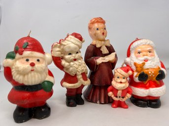 Vintage Holiday Figural Candles