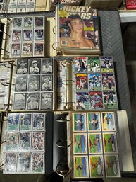 Table Lot Of Sports Cards In Binders (1)