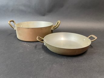 Pair  Of Copper Pans