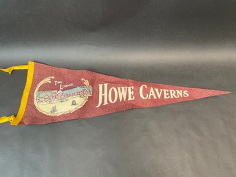 Vintage Howe Caverns Pennant