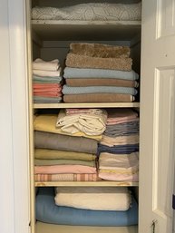 Linen Closet Lot Towels Sheets More