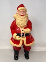 Large Vintage Santa Figure Hard Plastic
