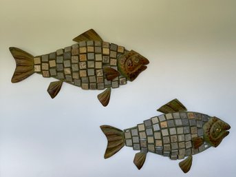 Pair Of Fish Wall Plaques