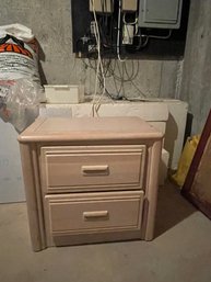 Vintage Two Drawer Nightstand