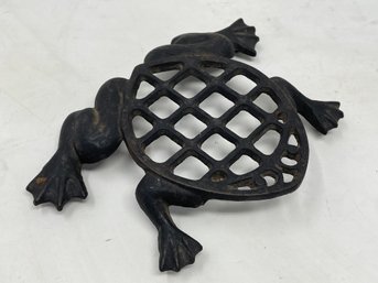 Vintage Iron Frog Trivet