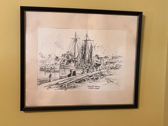Scallop Boats Print - Signed Jas T. Murray