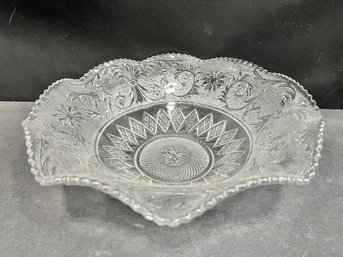 Large Vintage Glass Bowl