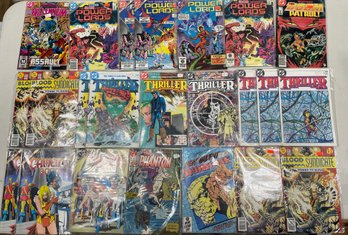 Large Lot Of Comic Books Including Thriller And Doom Patrol  (AS-189)