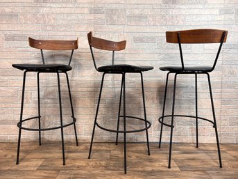 Set Of Three Modern Barstools By Clifford Pascoe