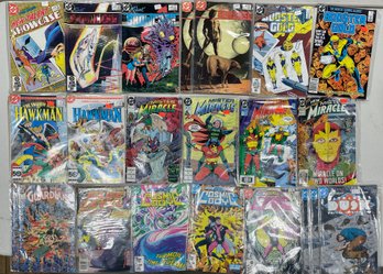 Large Lot Of Comic Books Including Hawkman, Blue Devil, Guardian (AS-191)