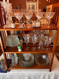 Large Lot Of Vintage And Contemporary Glassware