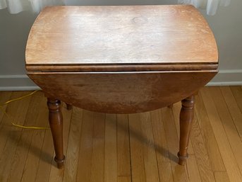 Vintage Drop Leaf Side Table Solid Wood