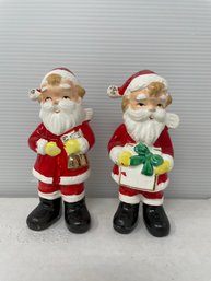 Vintage Santa Salt & Pepper Shakers S17