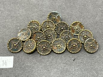 Antique Victorian Button Lot (14)