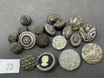 Antique Button Lot Victorian To Vintage (23)