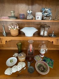 Huge Decorative Item Lot Glass Pottery And More!!