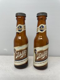 Vintage Schlitz Beer Bottle Salt And Pepper Shakers (S34)