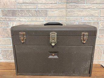 Vintage Metal Machinist Tool Box