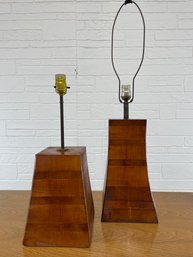 Pair Of Mid Century Table Lamps - Unsigned - No Shades