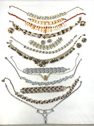 Large Lot Of Vintage Costume Necklaces