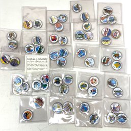 56 Painted State Quarters With COA $14.00 FACE VALUE