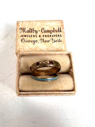 Pair Of Antique Gold Baby Rings GF And 14k