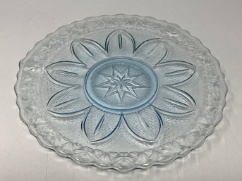 Vintage Princess House Capri Ice Blue Serving Platter