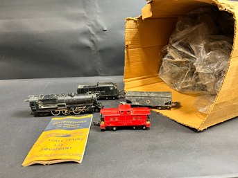 Vintage  AC Gilbert Train Lot With Huge Box Of Track