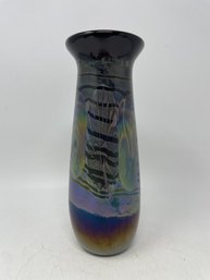 Signed Art Glass Vase